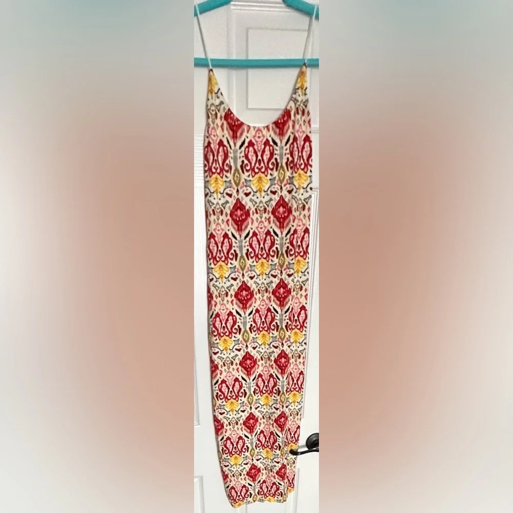 Alice + Olivia Delora Silk Blend Midi Dress — NWT Size 6, Effortless Statement - Picture 3 of 13